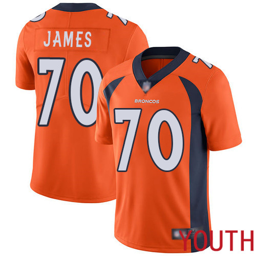 Youth Denver Broncos #70 Ja Wuan James Orange Team Color Vapor Untouchable Limited Player Football NFL Jersey->youth nfl jersey->Youth Jersey